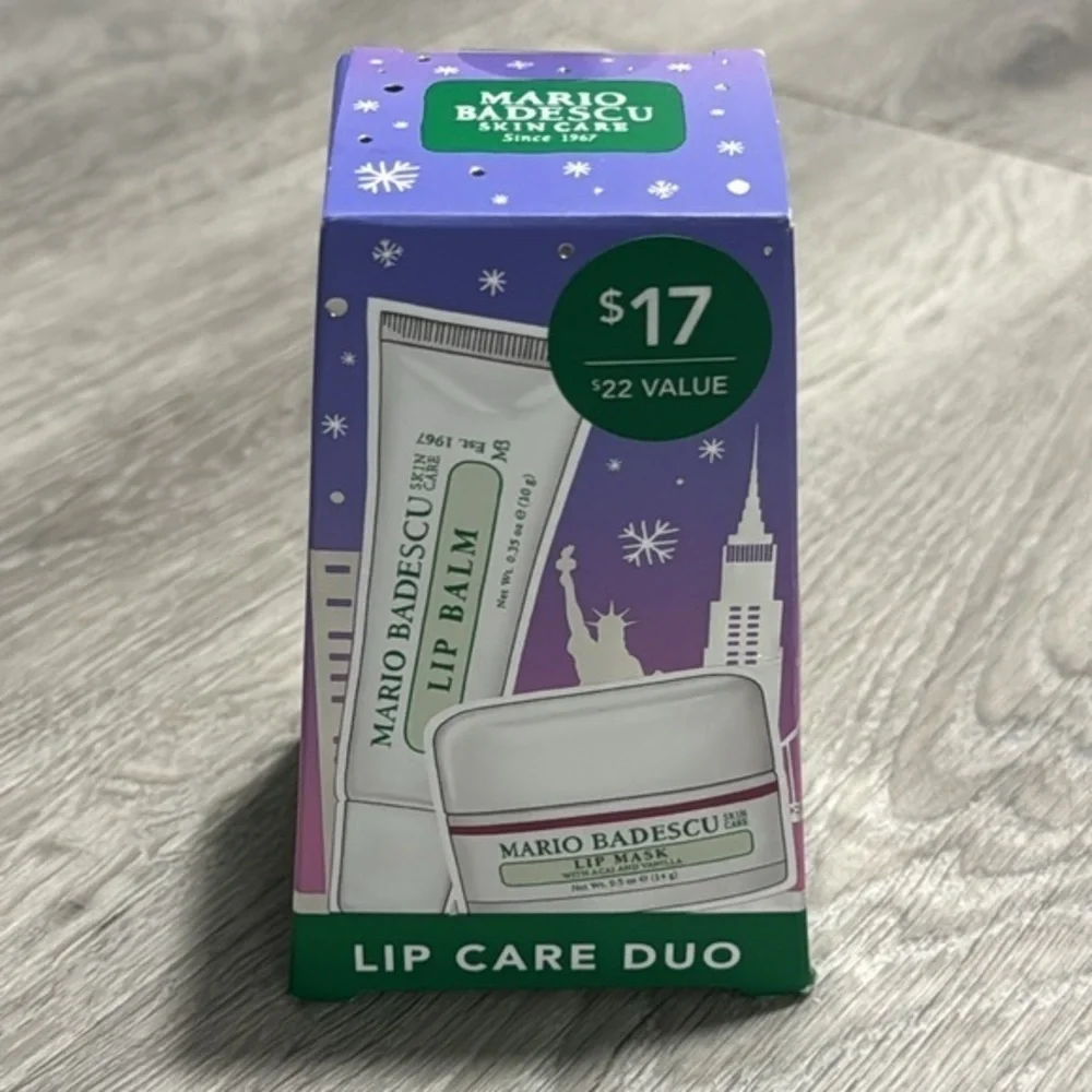 Mario Badescu Lip Care Duo Lip Mask Lip Balm Set New